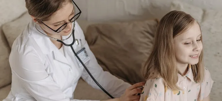 A kid and a doctor