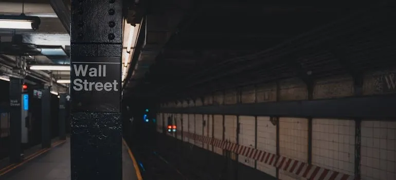 Wall Street train station