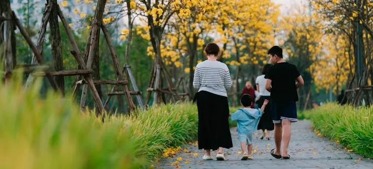 Family in the park
