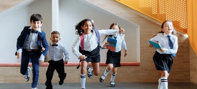 Kids in the school