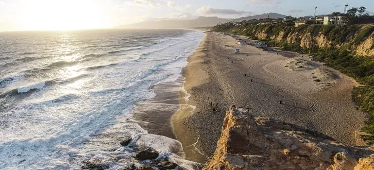 A beach in California