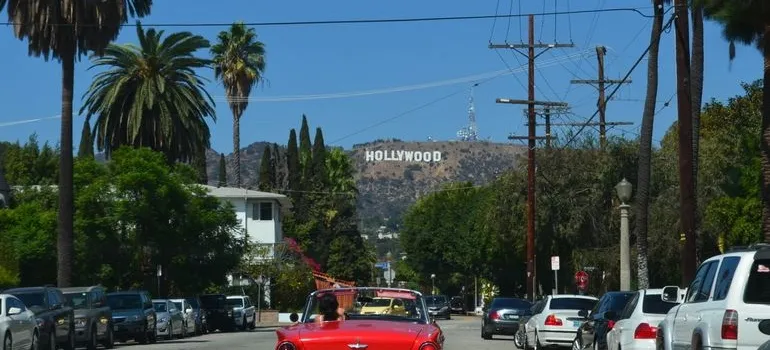 A car in LA