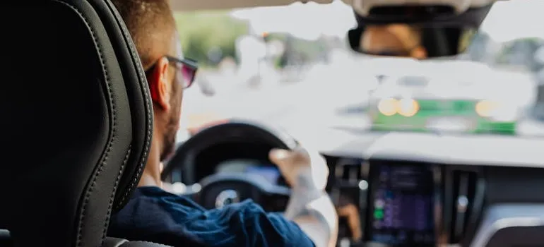 A person in the car