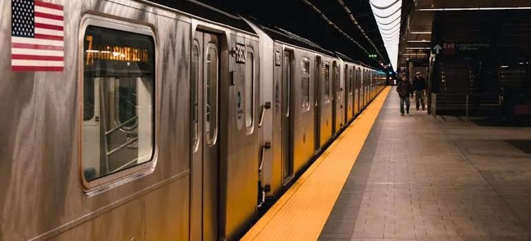 A train in the train station