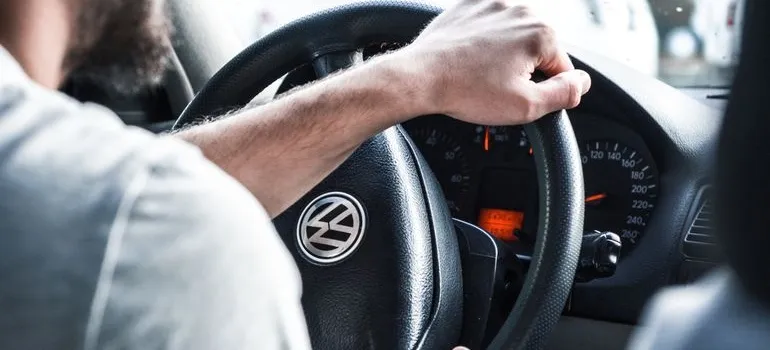 A person driving 