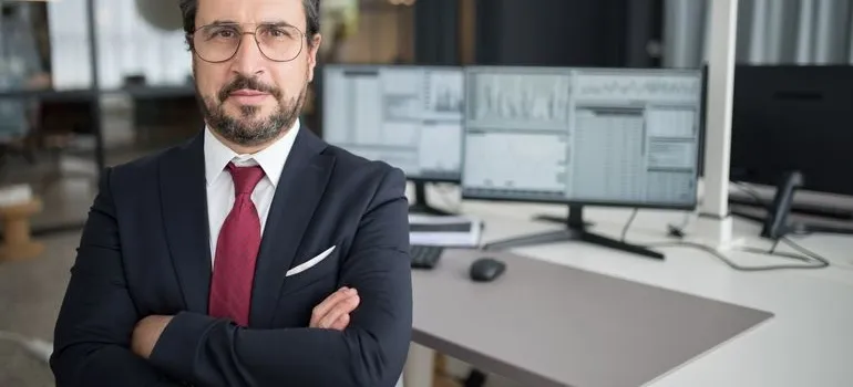 A man in the office 